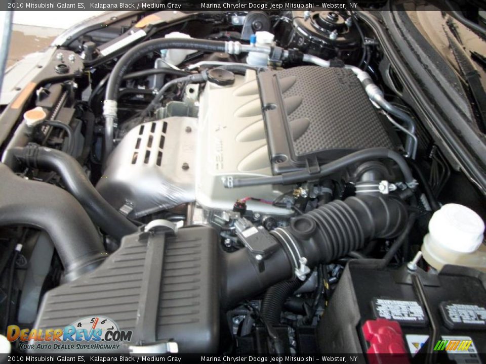 2010 Mitsubishi Galant ES Kalapana Black / Medium Gray Photo #23