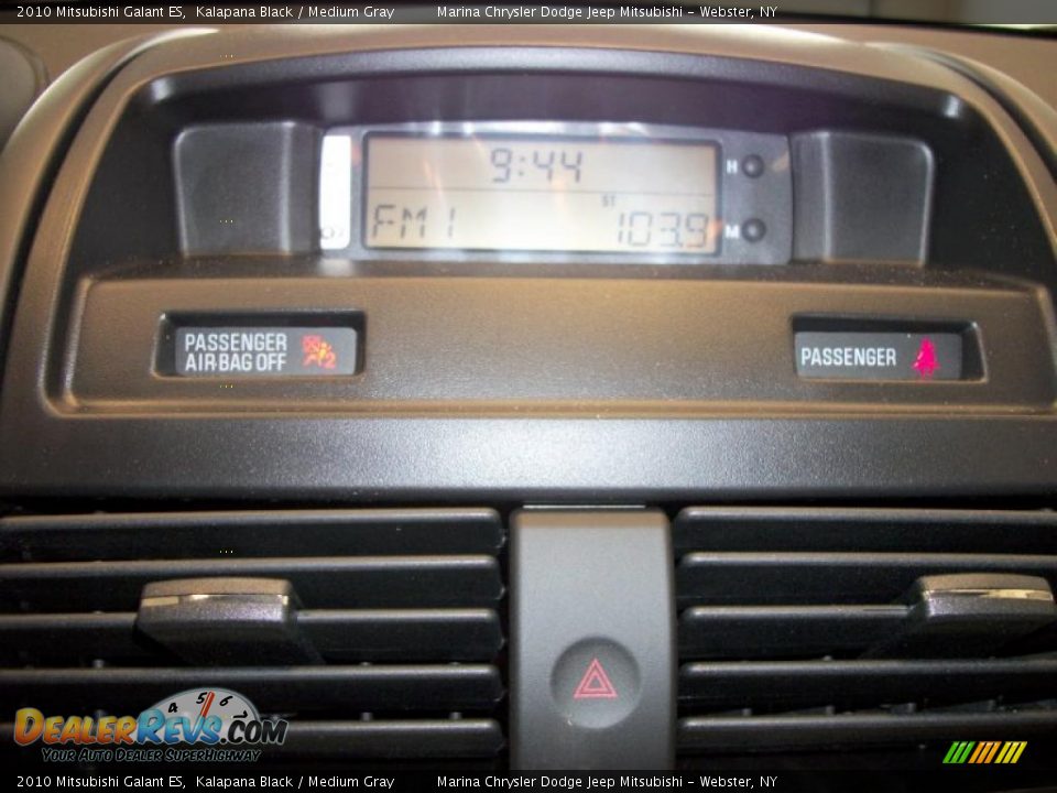2010 Mitsubishi Galant ES Kalapana Black / Medium Gray Photo #24