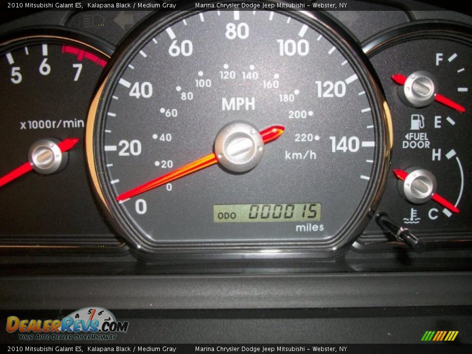 2010 Mitsubishi Galant ES Kalapana Black / Medium Gray Photo #26