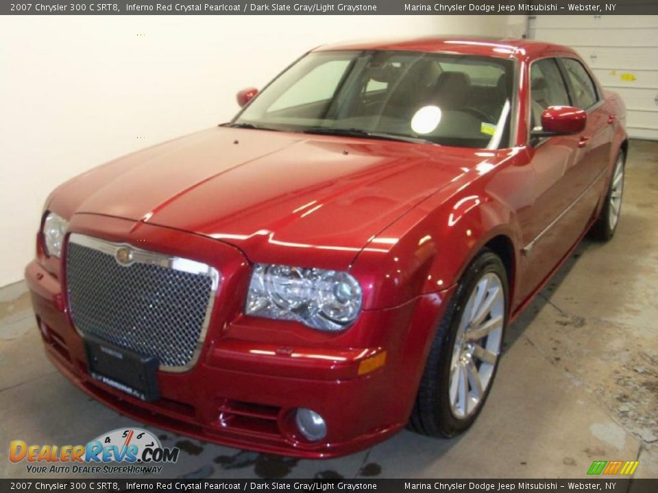 2007 Chrysler 300 C SRT8 Inferno Red Crystal Pearlcoat / Dark Slate Gray/Light Graystone Photo #1