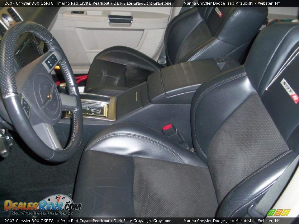 2007 Chrysler 300 C SRT8 Inferno Red Crystal Pearlcoat / Dark Slate Gray/Light Graystone Photo #2