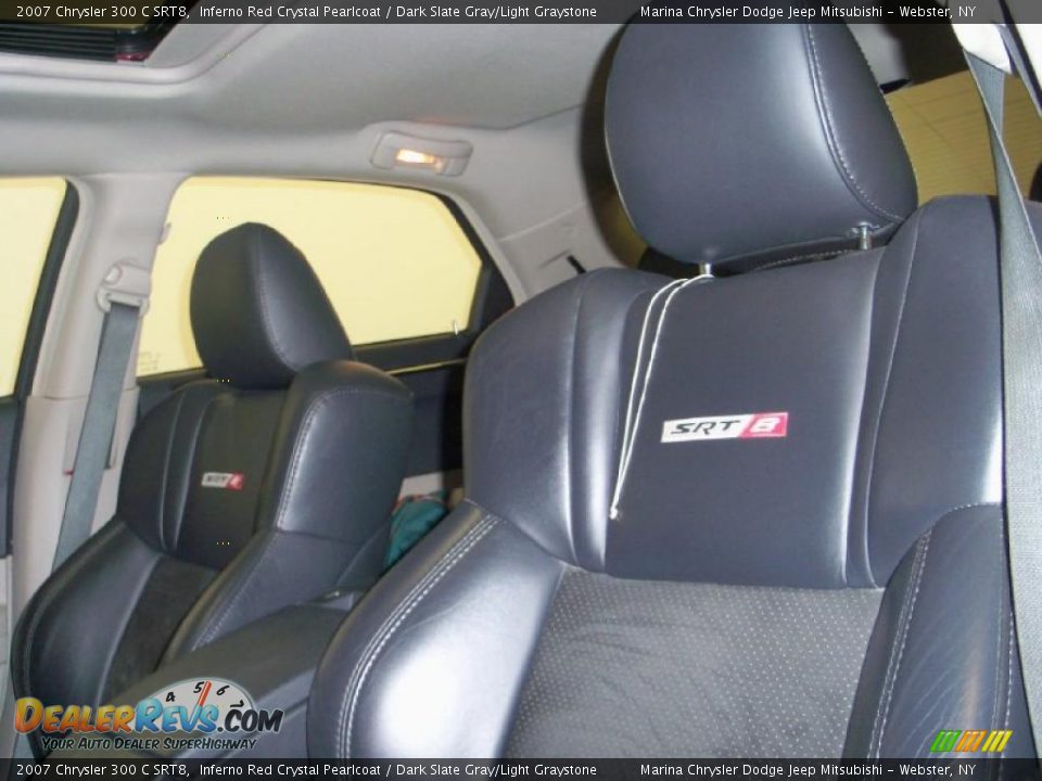 2007 Chrysler 300 C SRT8 Inferno Red Crystal Pearlcoat / Dark Slate Gray/Light Graystone Photo #3