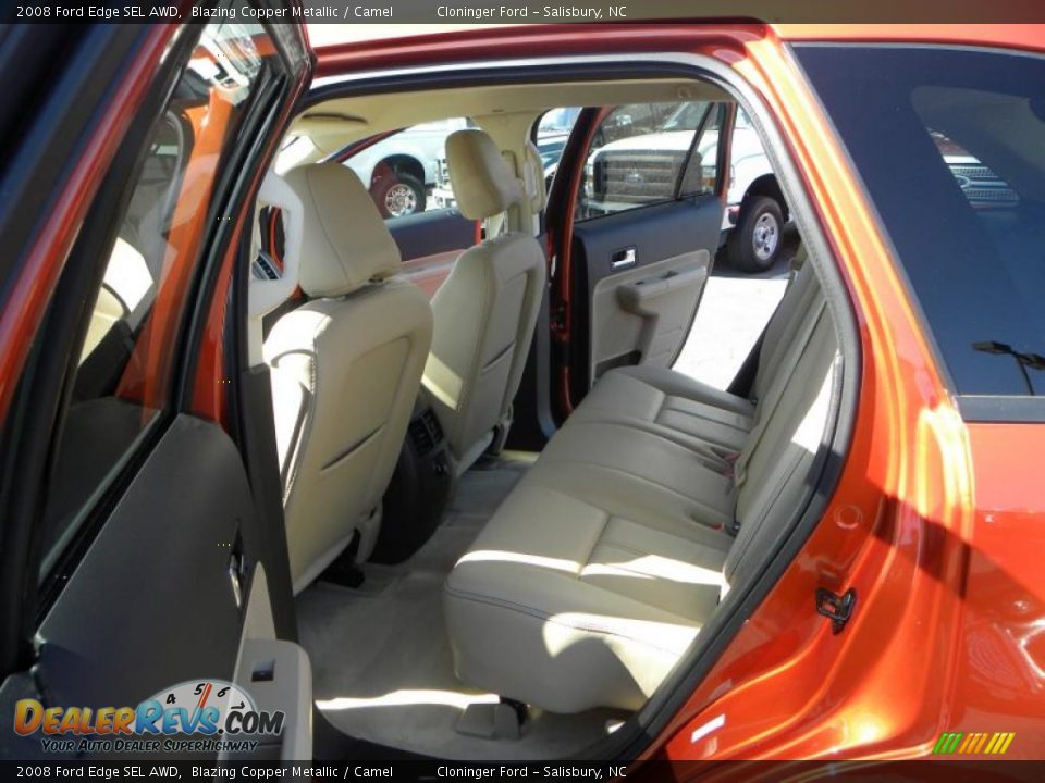 2008 Ford Edge SEL AWD Blazing Copper Metallic / Camel Photo #9