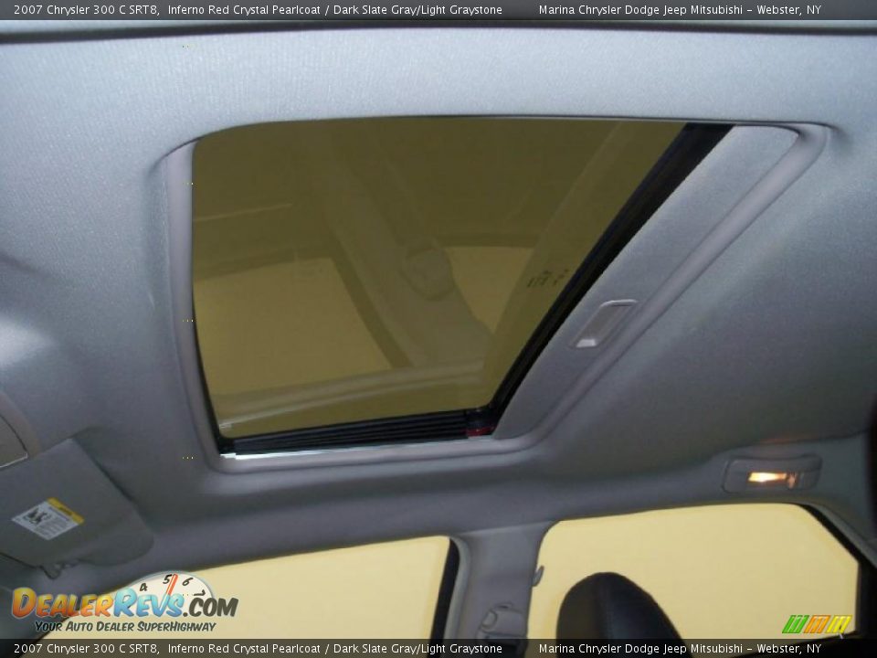 2007 Chrysler 300 C SRT8 Inferno Red Crystal Pearlcoat / Dark Slate Gray/Light Graystone Photo #8