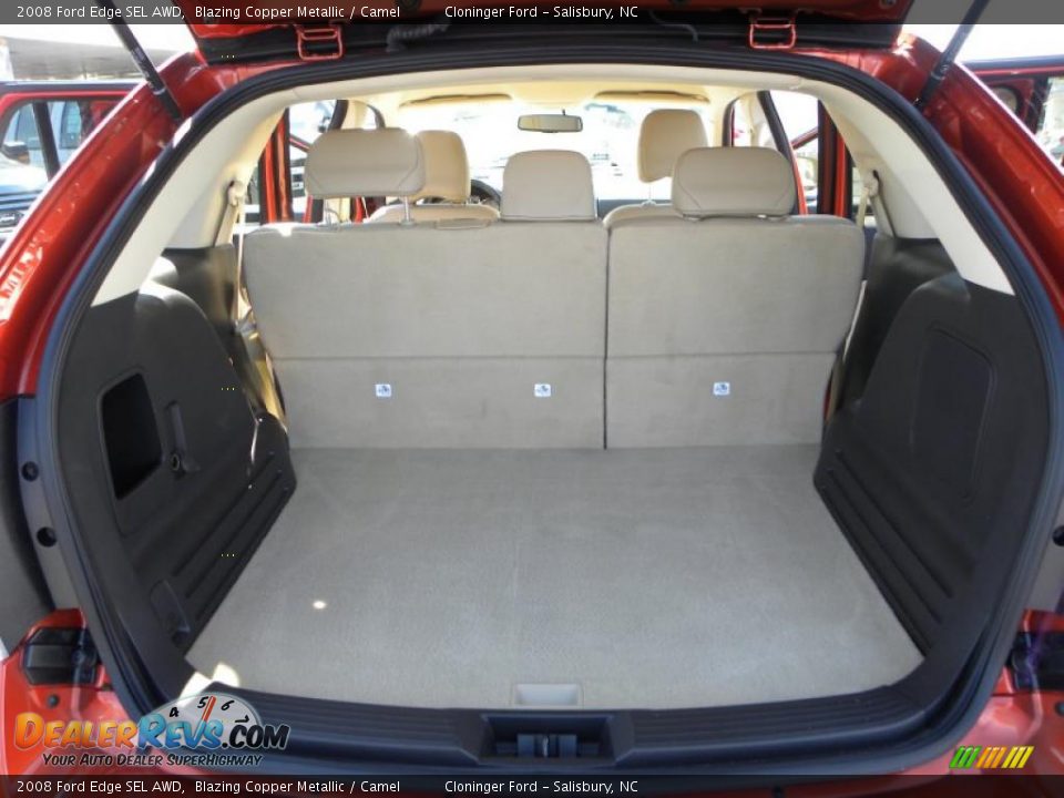 2008 Ford Edge SEL AWD Blazing Copper Metallic / Camel Photo #10