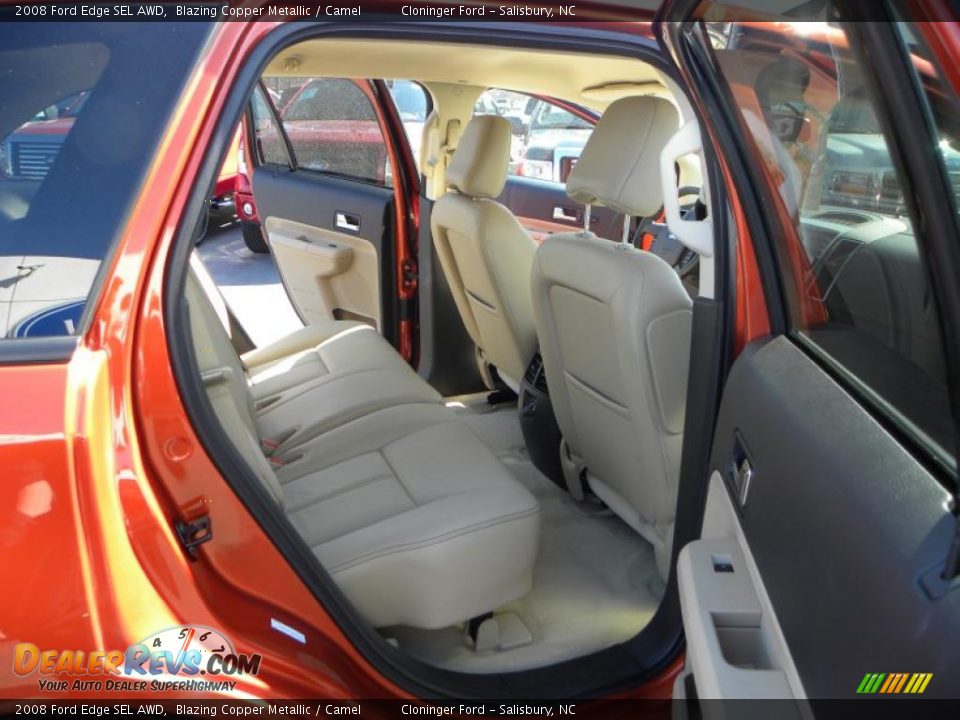 2008 Ford Edge SEL AWD Blazing Copper Metallic / Camel Photo #11