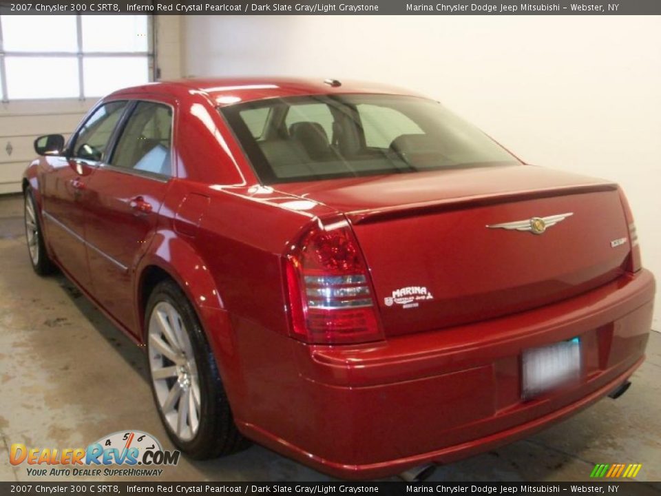 2007 Chrysler 300 C SRT8 Inferno Red Crystal Pearlcoat / Dark Slate Gray/Light Graystone Photo #10