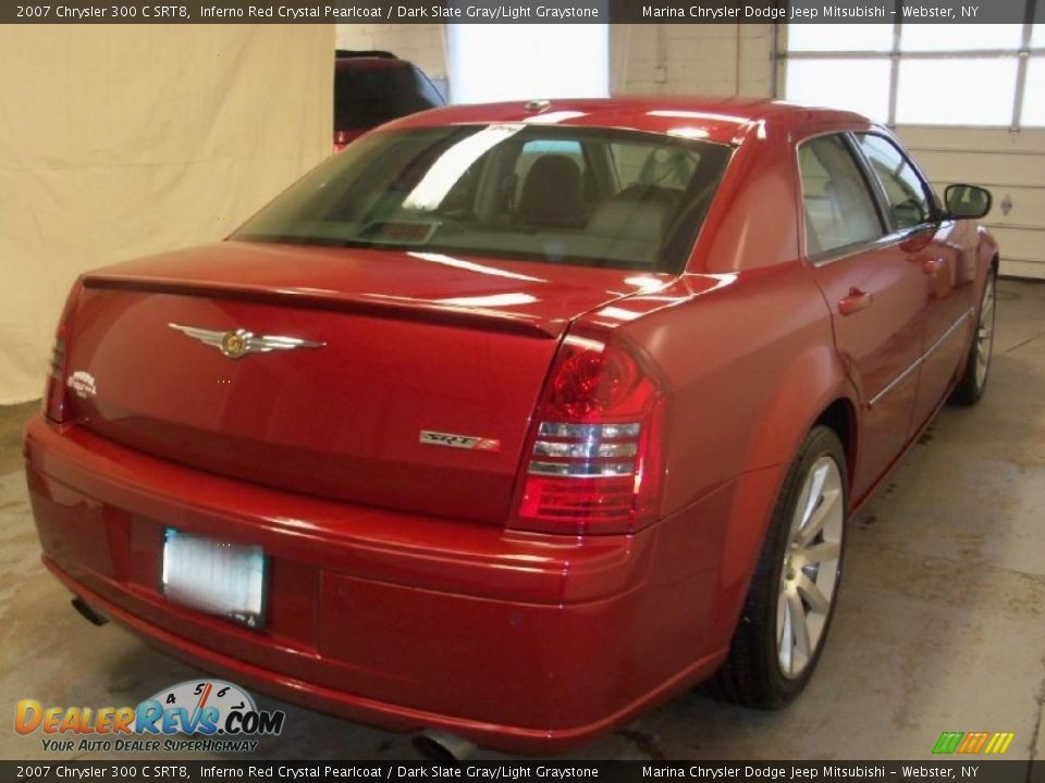 2007 Chrysler 300 C SRT8 Inferno Red Crystal Pearlcoat / Dark Slate Gray/Light Graystone Photo #12