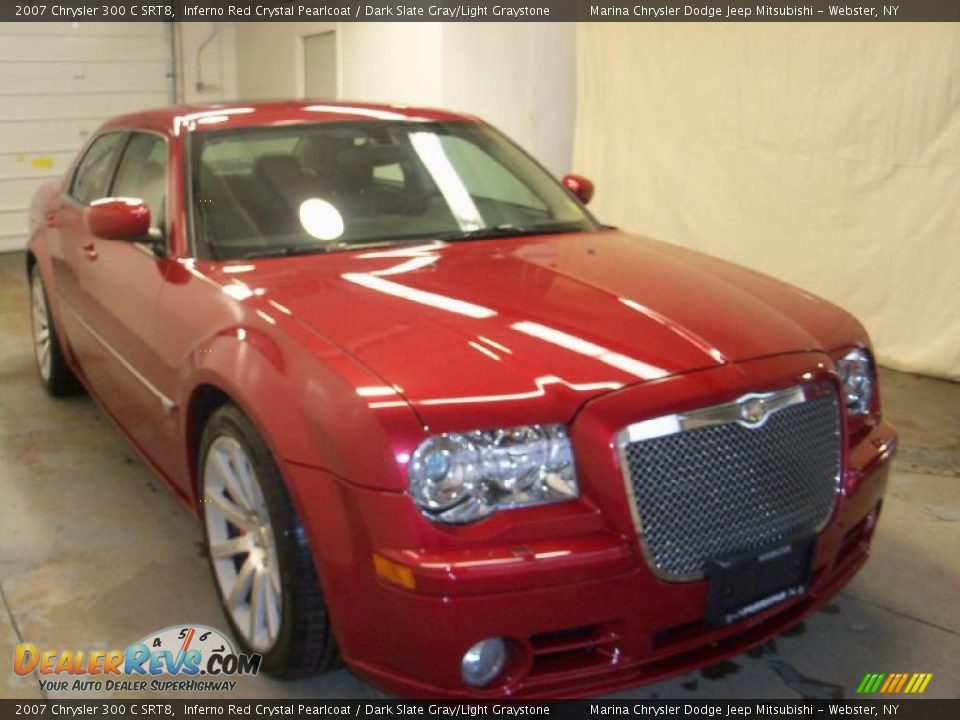 2007 Chrysler 300 C SRT8 Inferno Red Crystal Pearlcoat / Dark Slate Gray/Light Graystone Photo #13