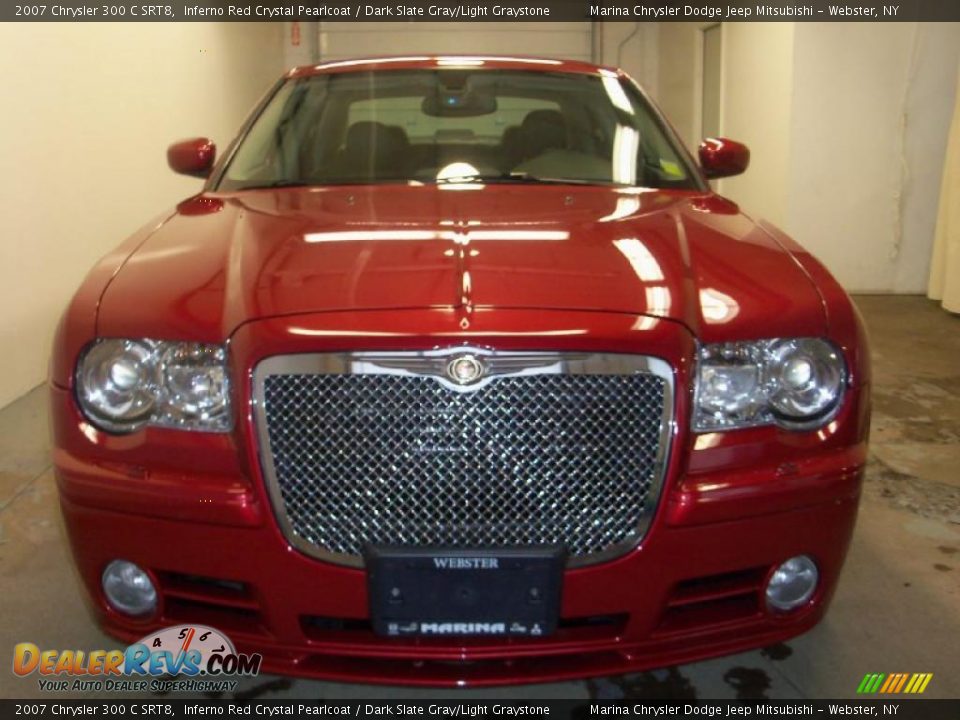 2007 Chrysler 300 C SRT8 Inferno Red Crystal Pearlcoat / Dark Slate Gray/Light Graystone Photo #14