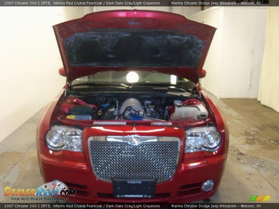 2007 Chrysler 300 C SRT8 Inferno Red Crystal Pearlcoat / Dark Slate Gray/Light Graystone Photo #15