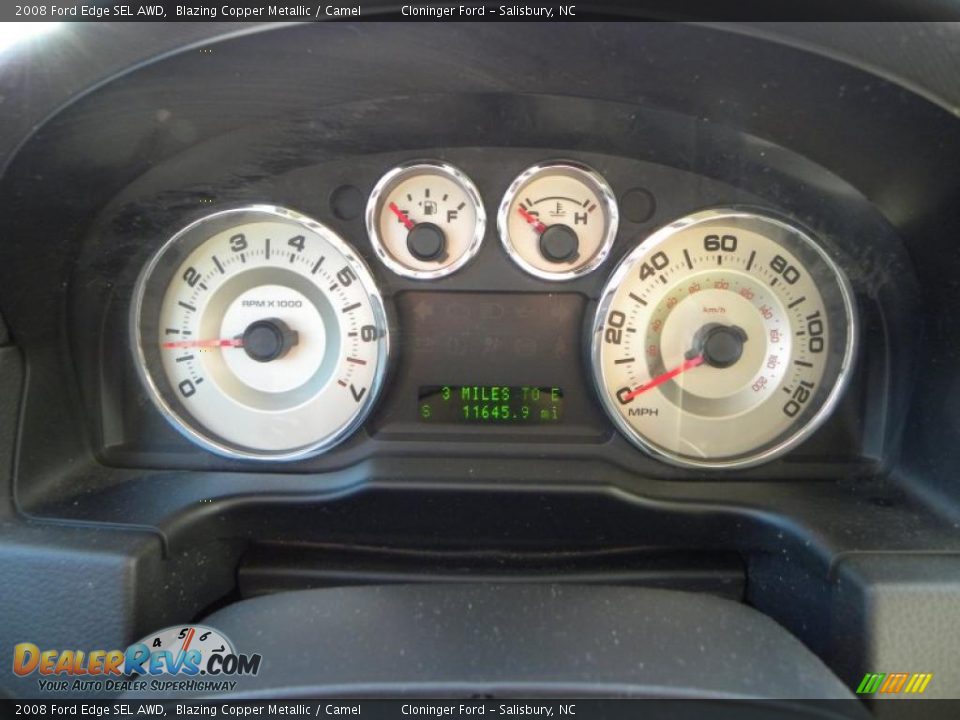 2008 Ford Edge SEL AWD Blazing Copper Metallic / Camel Photo #18