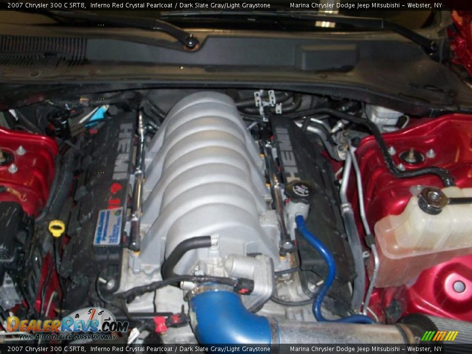 2007 Chrysler 300 C SRT8 Inferno Red Crystal Pearlcoat / Dark Slate Gray/Light Graystone Photo #17