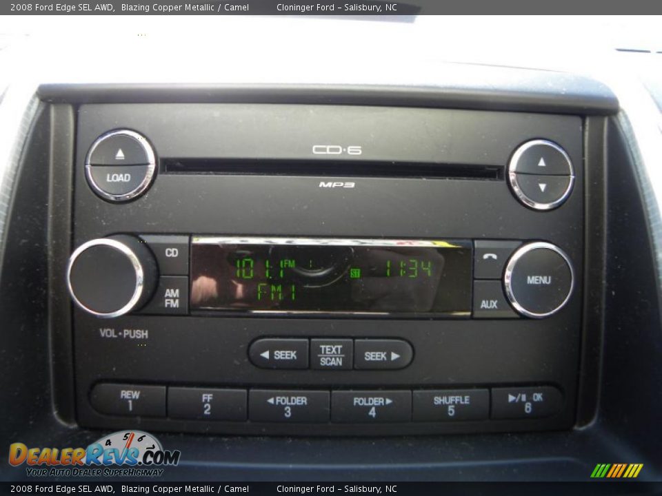 2008 Ford Edge SEL AWD Blazing Copper Metallic / Camel Photo #20