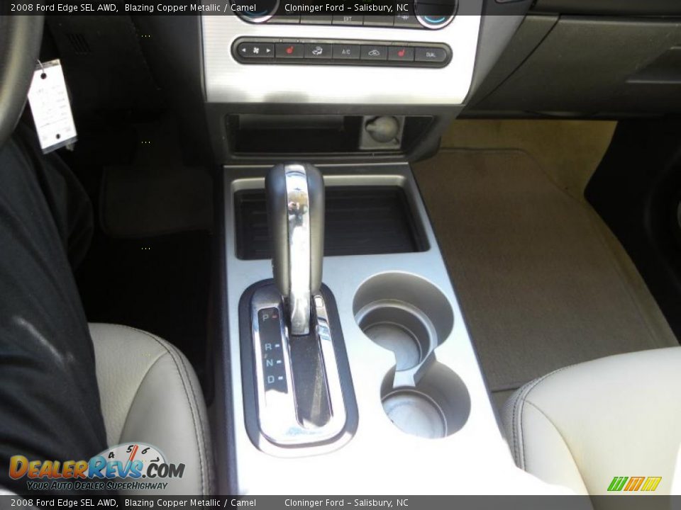 2008 Ford Edge SEL AWD Blazing Copper Metallic / Camel Photo #22