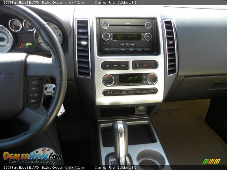 2008 Ford Edge SEL AWD Blazing Copper Metallic / Camel Photo #23