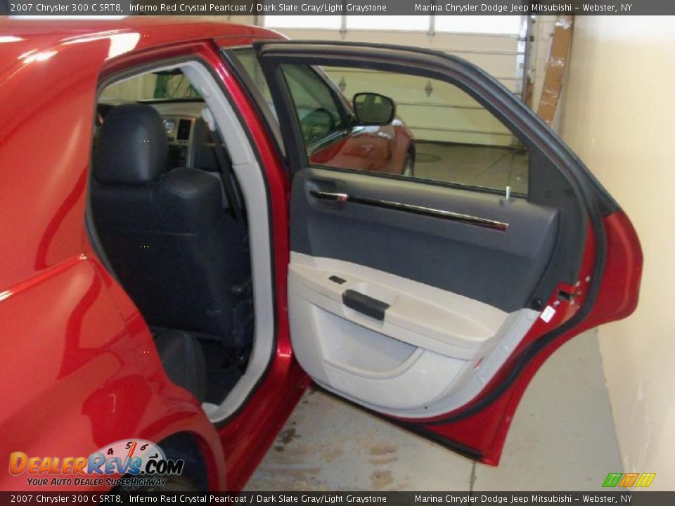 2007 Chrysler 300 C SRT8 Inferno Red Crystal Pearlcoat / Dark Slate Gray/Light Graystone Photo #23