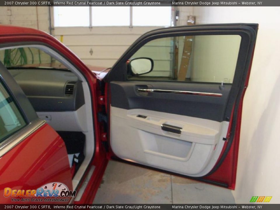 2007 Chrysler 300 C SRT8 Inferno Red Crystal Pearlcoat / Dark Slate Gray/Light Graystone Photo #26