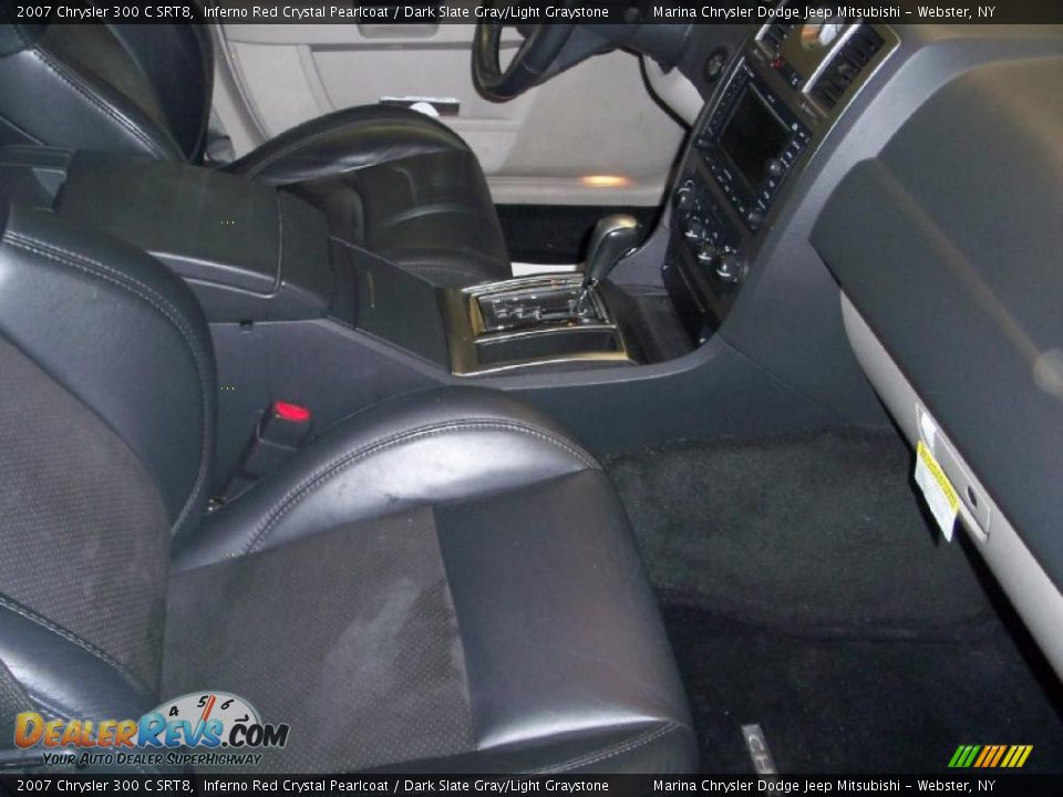 2007 Chrysler 300 C SRT8 Inferno Red Crystal Pearlcoat / Dark Slate Gray/Light Graystone Photo #27
