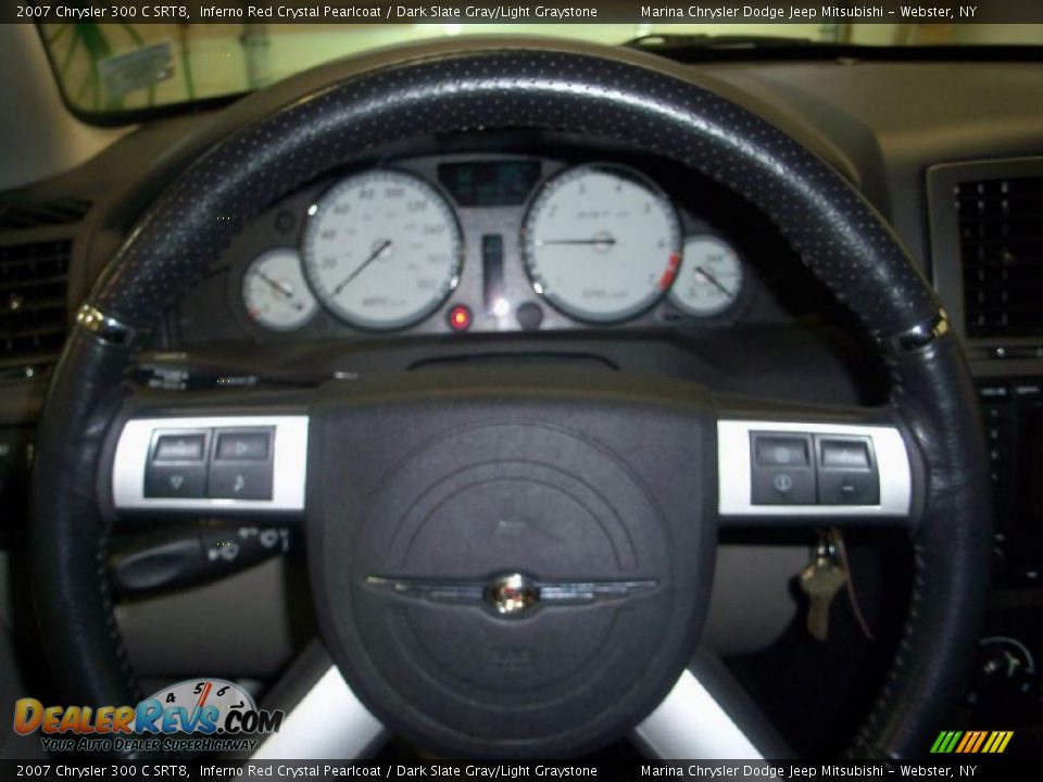 2007 Chrysler 300 C SRT8 Inferno Red Crystal Pearlcoat / Dark Slate Gray/Light Graystone Photo #30