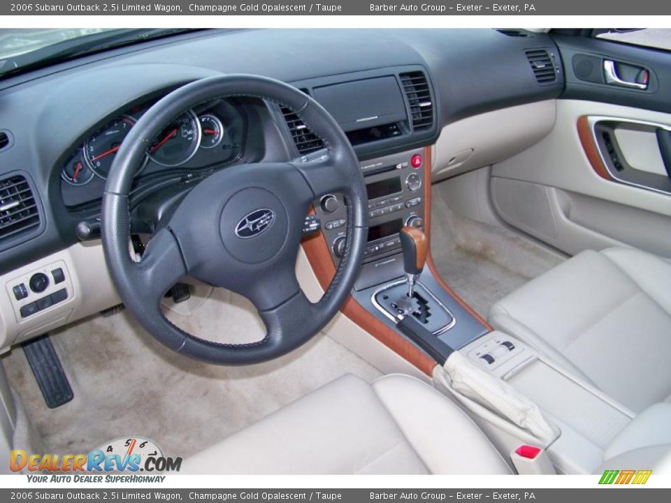 2006 Subaru Outback 2.5i Limited Wagon Champagne Gold Opalescent / Taupe Photo #13