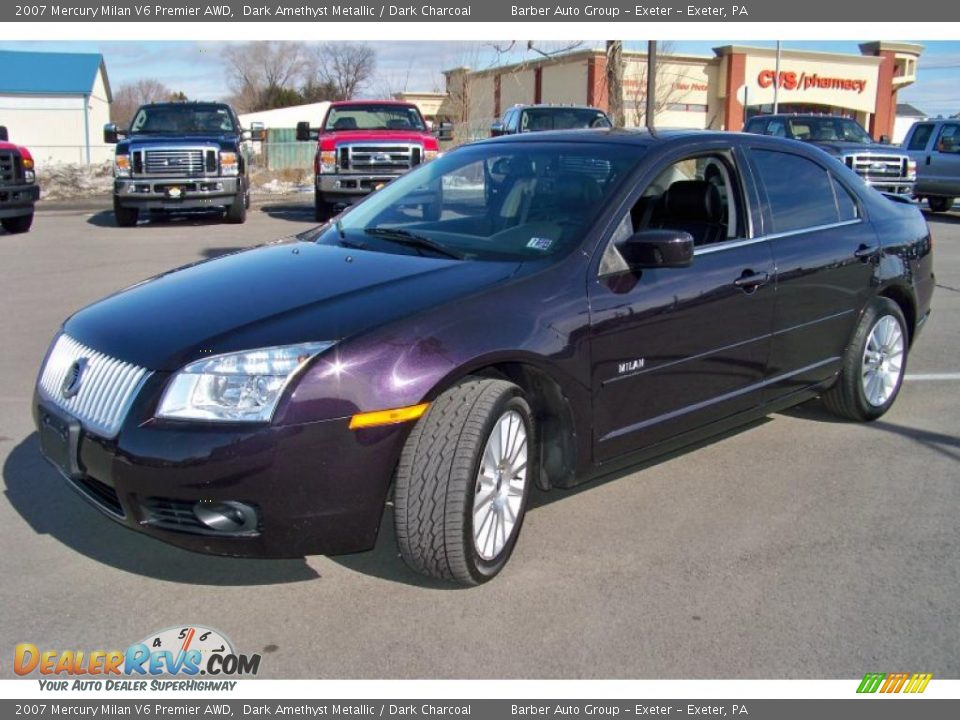 2007 Mercury Milan V6 Premier AWD Dark Amethyst Metallic / Dark Charcoal Photo #1