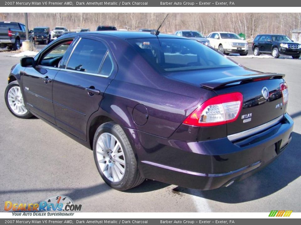 2007 Mercury Milan V6 Premier AWD Dark Amethyst Metallic / Dark Charcoal Photo #7