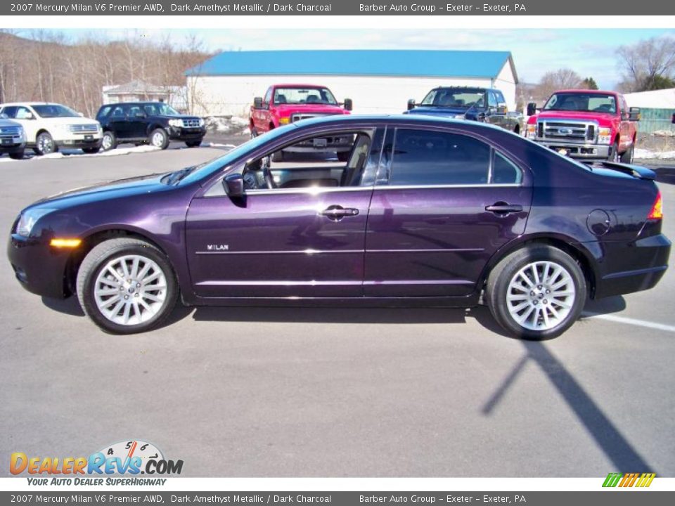 2007 Mercury Milan V6 Premier AWD Dark Amethyst Metallic / Dark Charcoal Photo #8