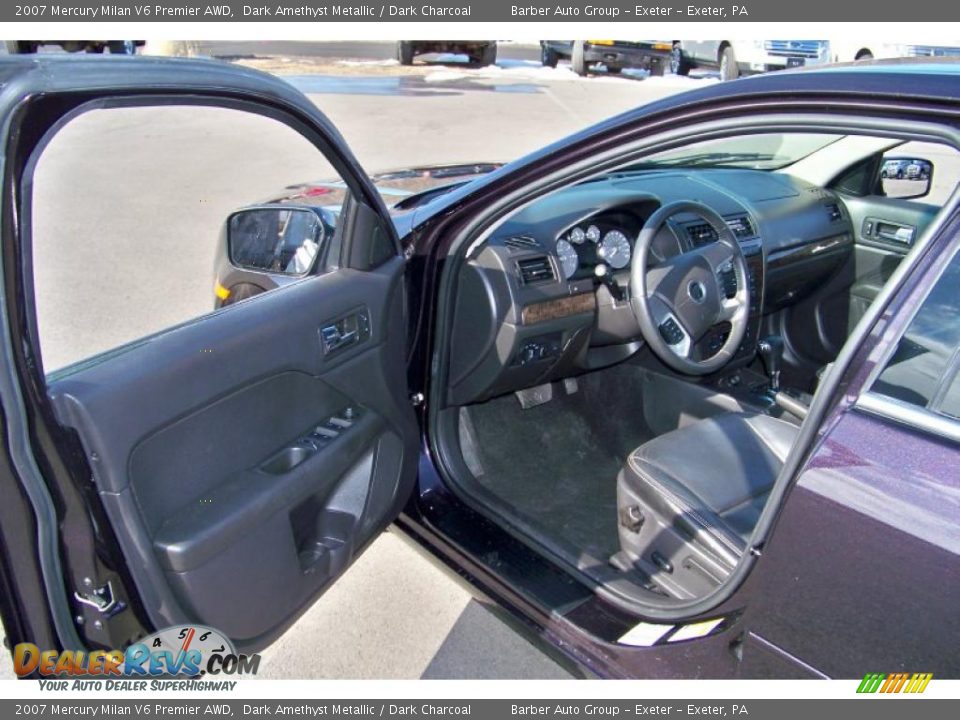 2007 Mercury Milan V6 Premier AWD Dark Amethyst Metallic / Dark Charcoal Photo #11