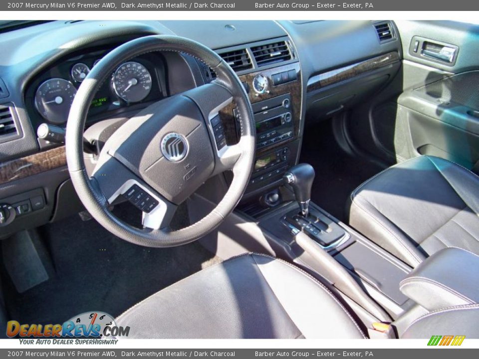 2007 Mercury Milan V6 Premier AWD Dark Amethyst Metallic / Dark Charcoal Photo #13