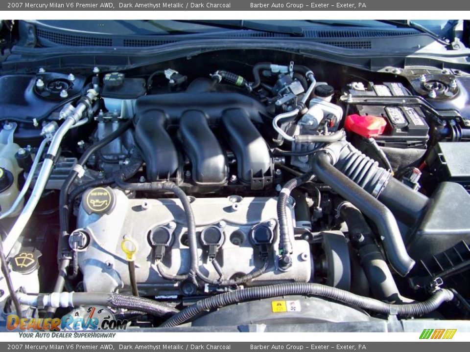 2007 Mercury Milan V6 Premier AWD Dark Amethyst Metallic / Dark Charcoal Photo #25