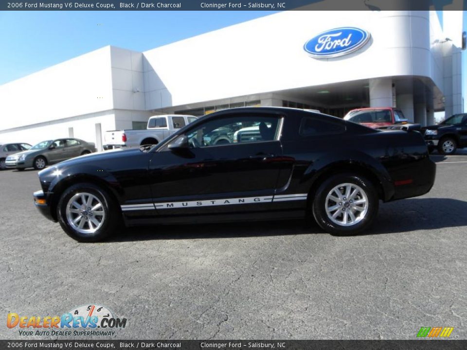 2006 Ford Mustang V6 Deluxe Coupe Black / Dark Charcoal Photo #5