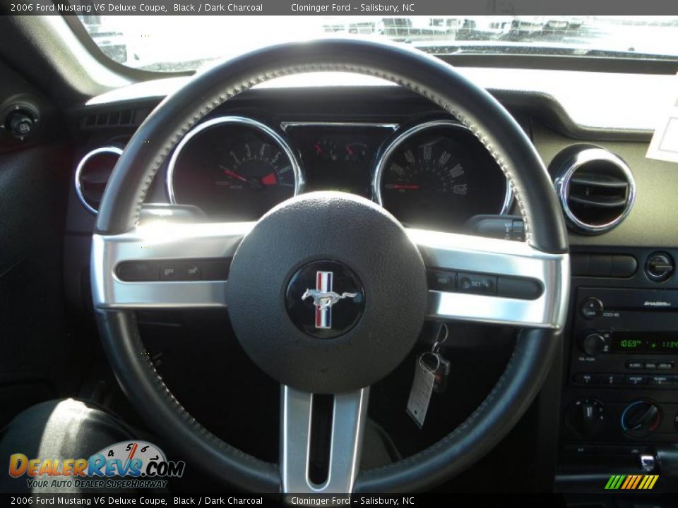 2006 Ford Mustang V6 Deluxe Coupe Black / Dark Charcoal Photo #15