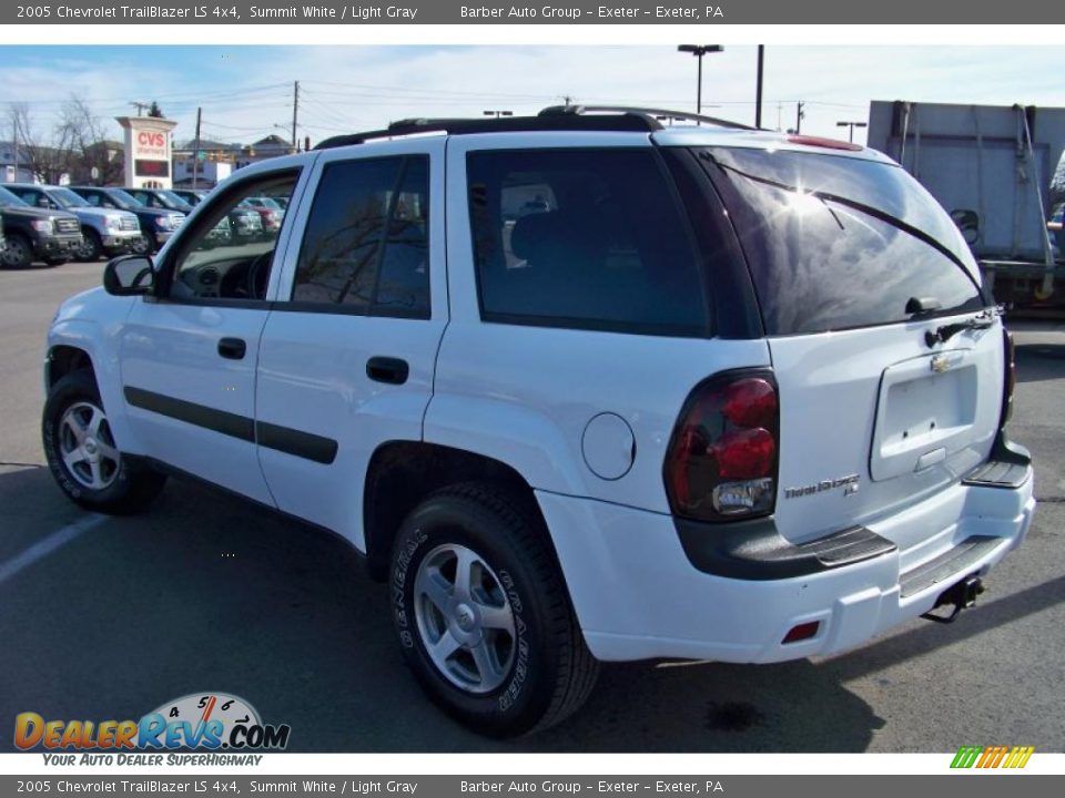 2005 Chevrolet TrailBlazer LS 4x4 Summit White / Light Gray Photo #7