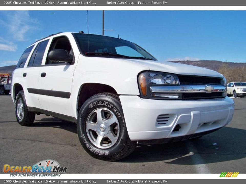 2005 Chevrolet TrailBlazer LS 4x4 Summit White / Light Gray Photo #27