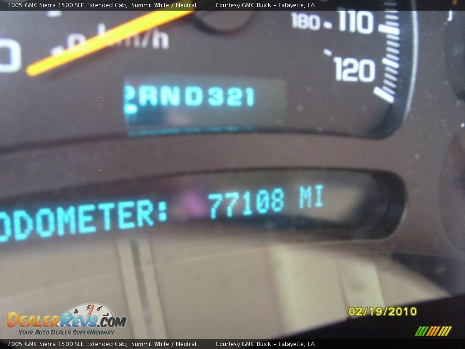 2005 GMC Sierra 1500 SLE Extended Cab Summit White / Neutral Photo #17