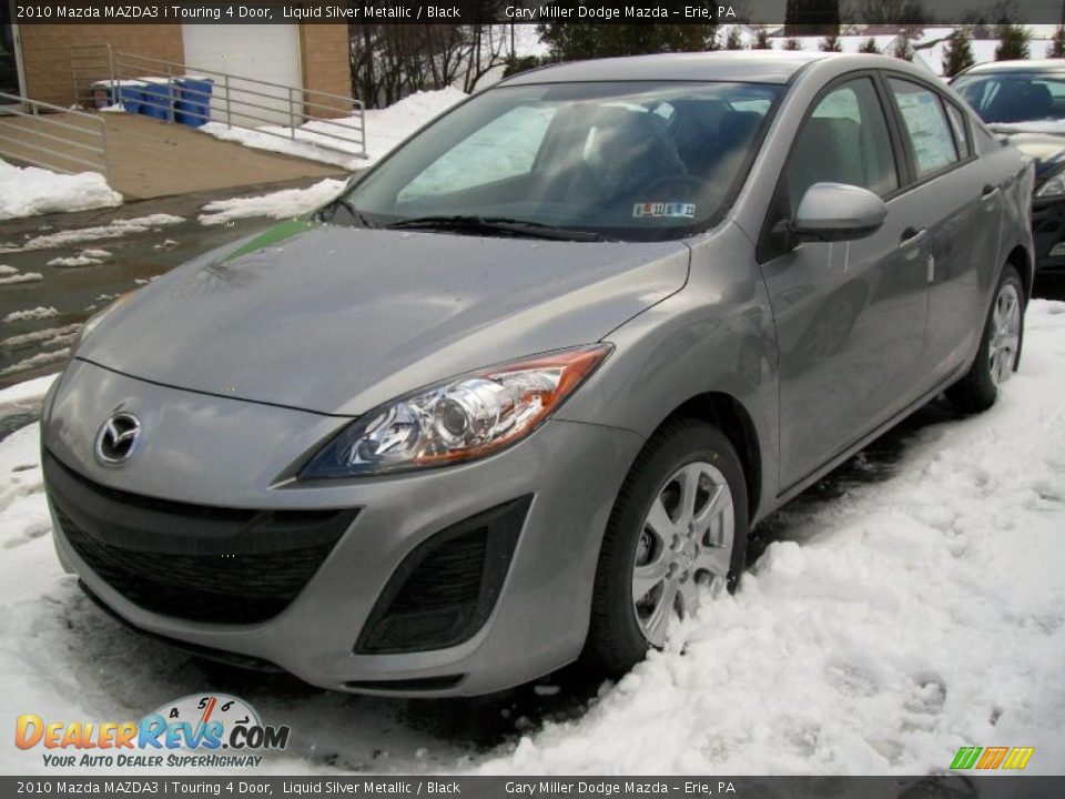 2010 Mazda MAZDA3 i Touring 4 Door Liquid Silver Metallic / Black Photo #1