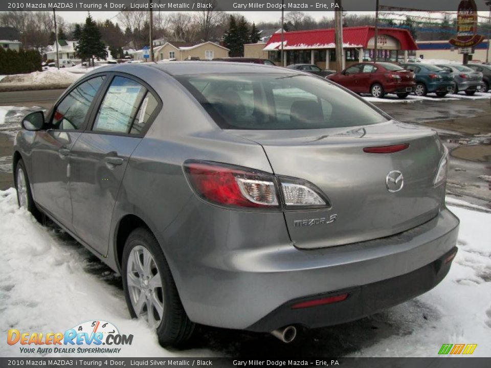 2010 Mazda MAZDA3 i Touring 4 Door Liquid Silver Metallic / Black Photo #2