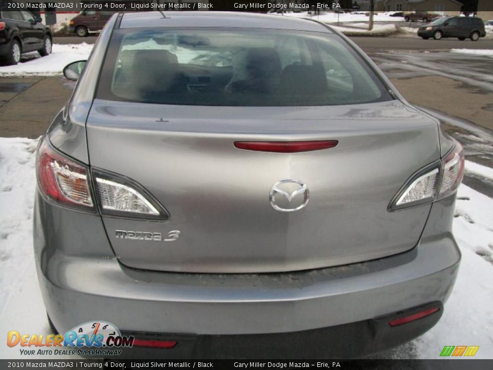 2010 Mazda MAZDA3 i Touring 4 Door Liquid Silver Metallic / Black Photo #4