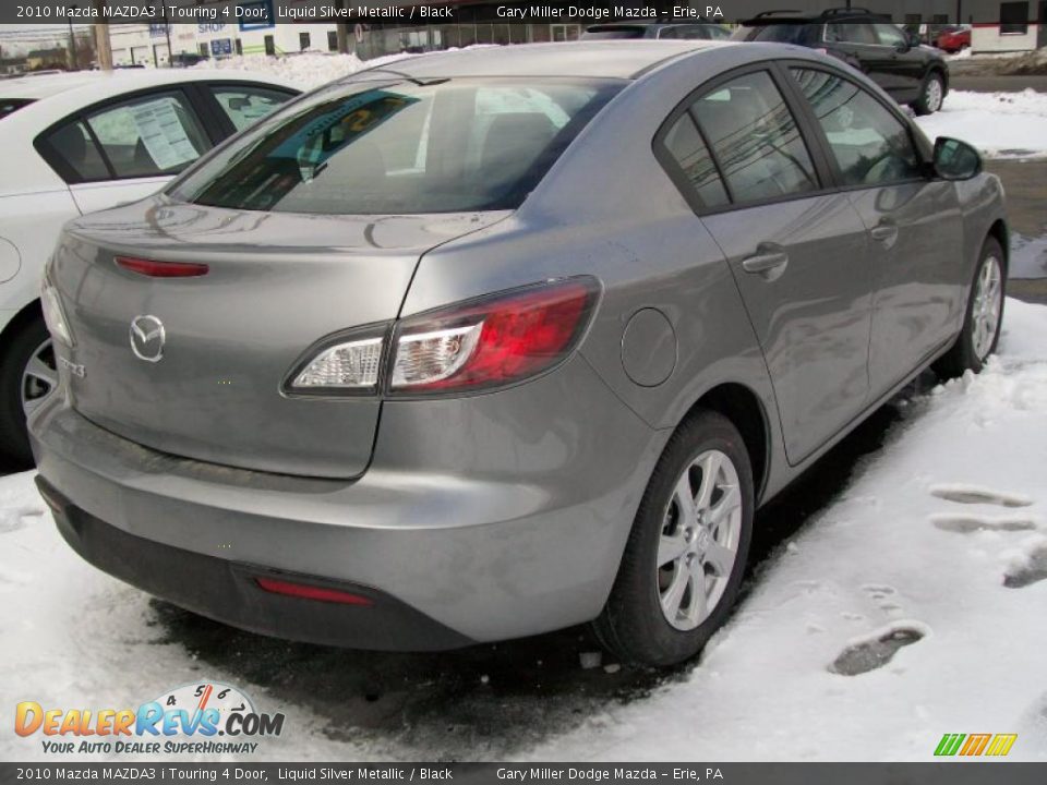 2010 Mazda MAZDA3 i Touring 4 Door Liquid Silver Metallic / Black Photo #6
