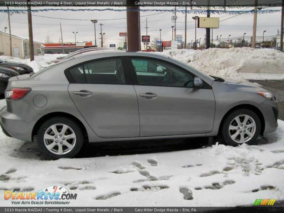 2010 Mazda MAZDA3 i Touring 4 Door Liquid Silver Metallic / Black Photo #7