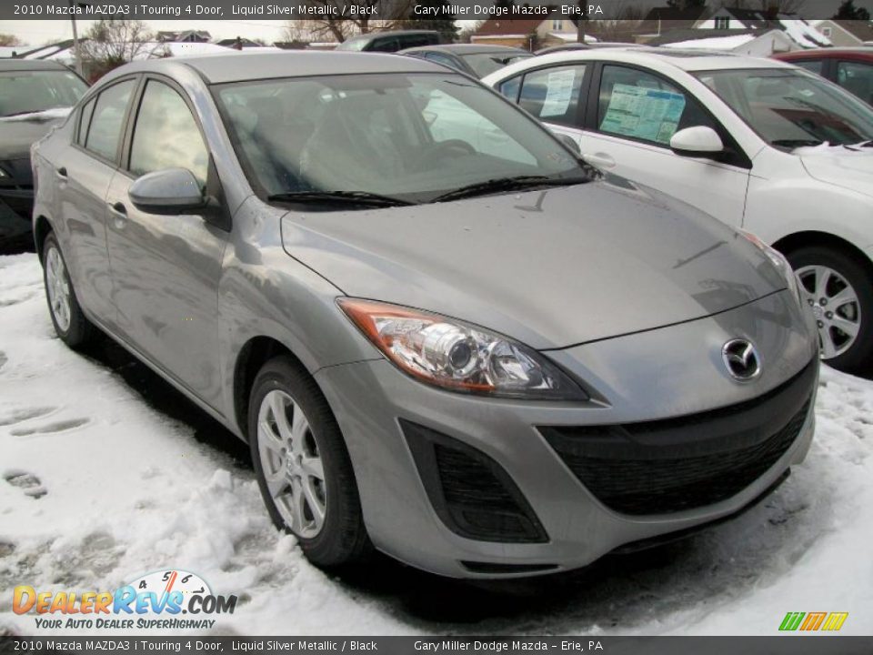 2010 Mazda MAZDA3 i Touring 4 Door Liquid Silver Metallic / Black Photo #8