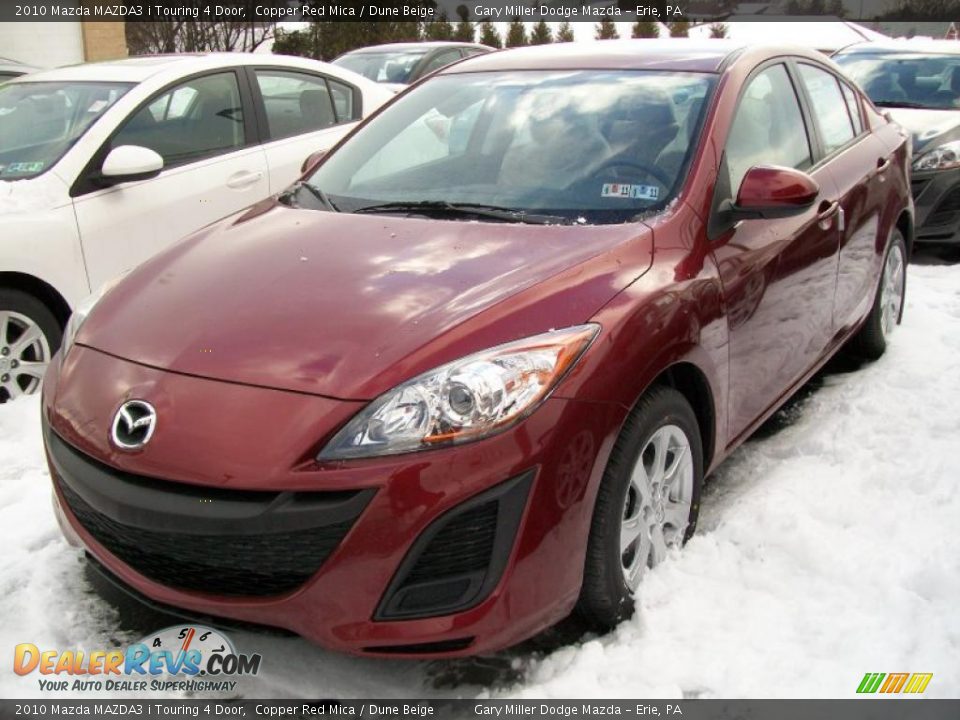 2010 Mazda MAZDA3 i Touring 4 Door Copper Red Mica / Dune Beige Photo #1