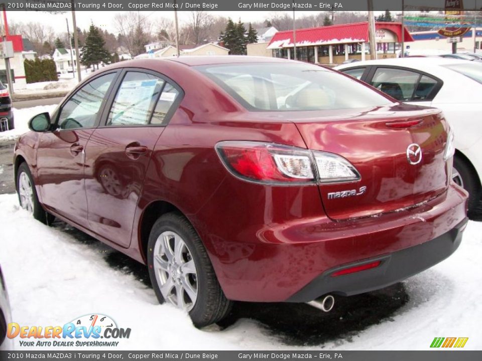 2010 Mazda MAZDA3 i Touring 4 Door Copper Red Mica / Dune Beige Photo #2