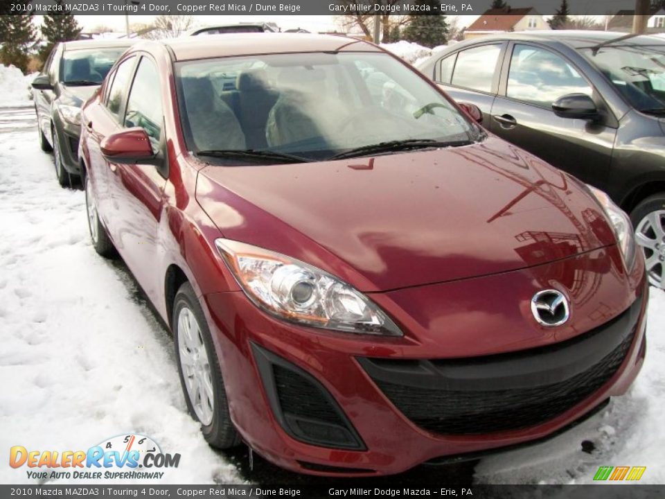 2010 Mazda MAZDA3 i Touring 4 Door Copper Red Mica / Dune Beige Photo #7