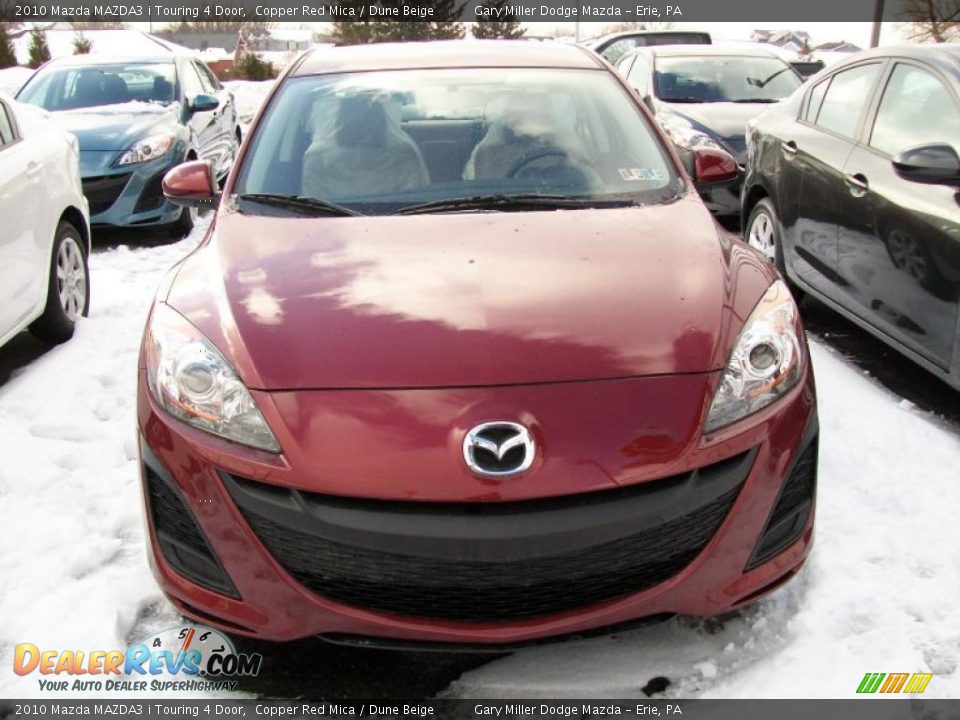 2010 Mazda MAZDA3 i Touring 4 Door Copper Red Mica / Dune Beige Photo #8