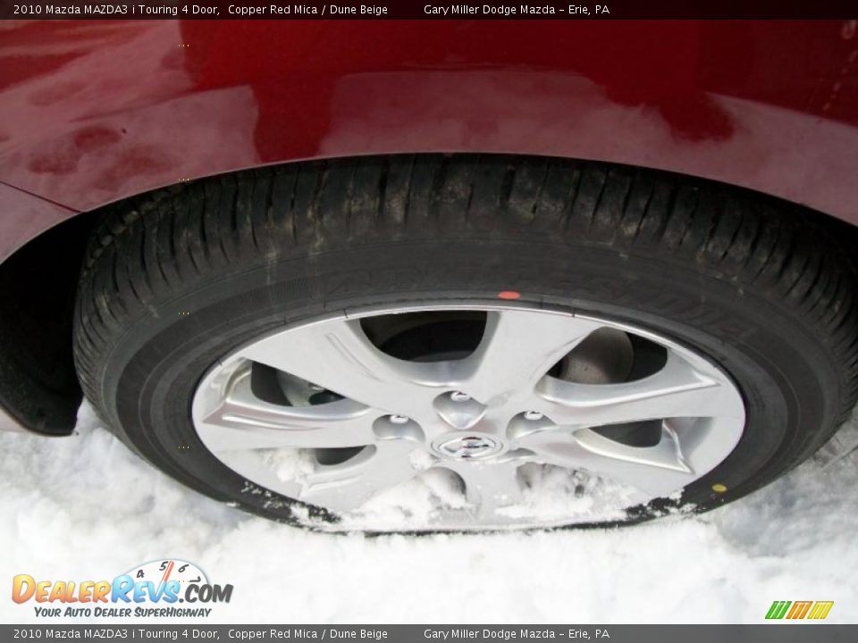 2010 Mazda MAZDA3 i Touring 4 Door Copper Red Mica / Dune Beige Photo #9