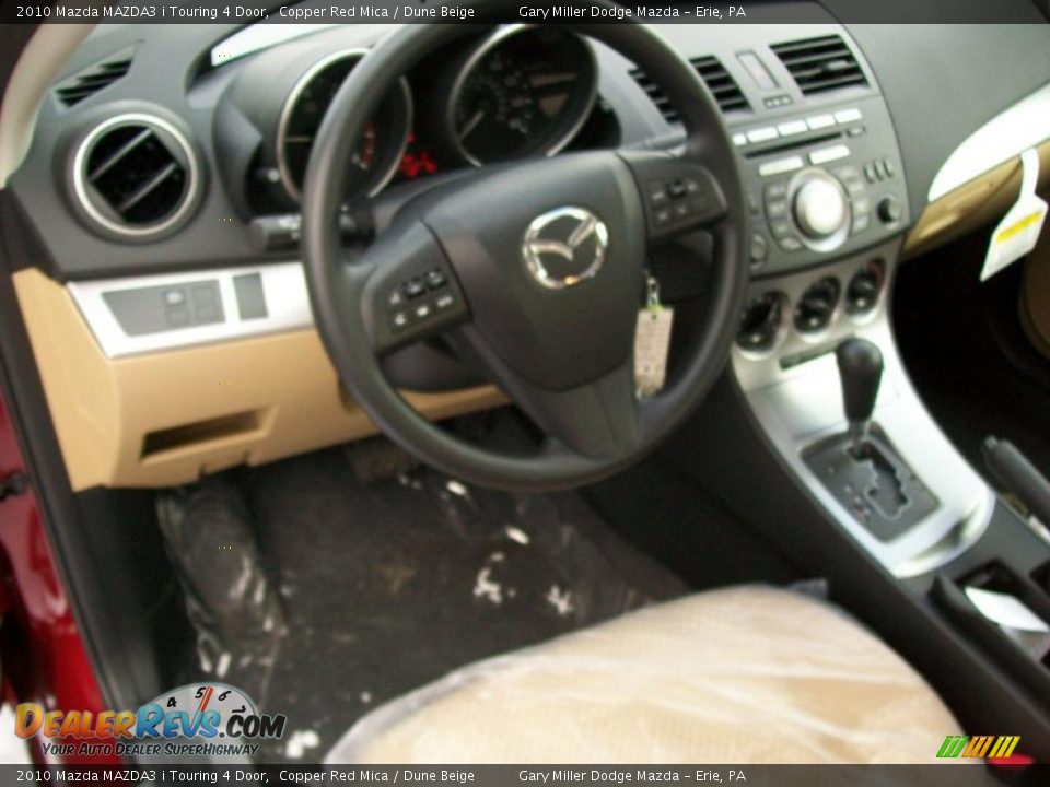 2010 Mazda MAZDA3 i Touring 4 Door Copper Red Mica / Dune Beige Photo #11