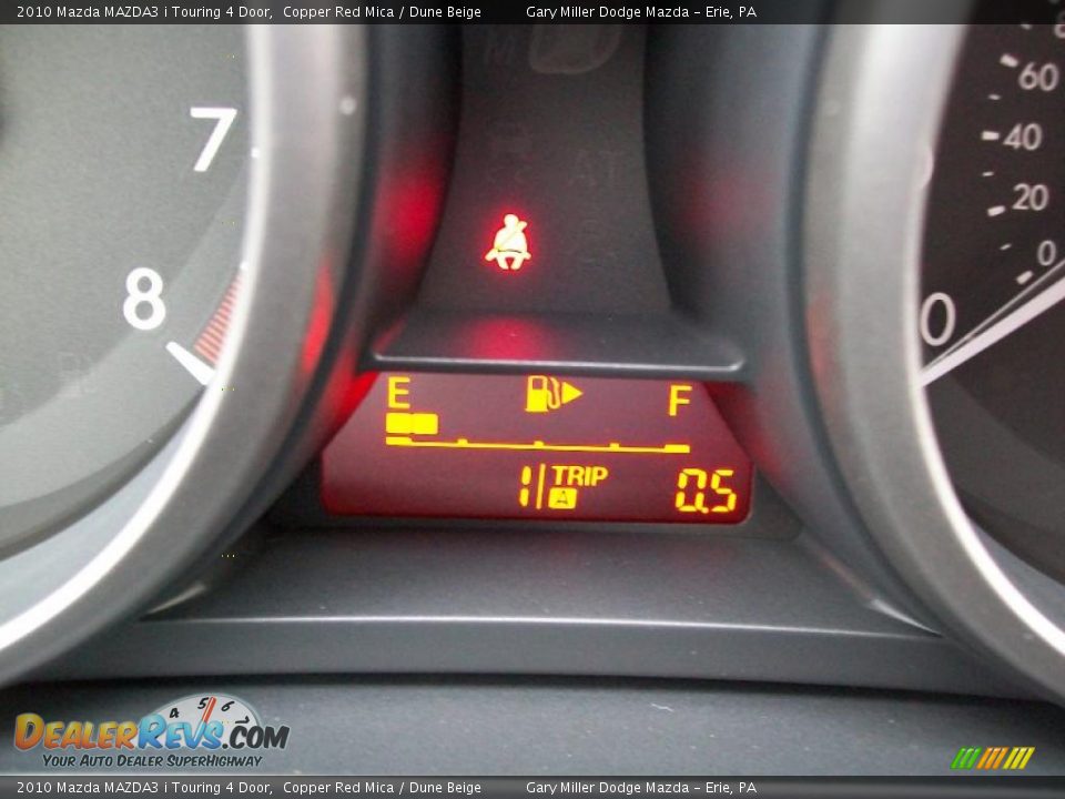 2010 Mazda MAZDA3 i Touring 4 Door Copper Red Mica / Dune Beige Photo #15