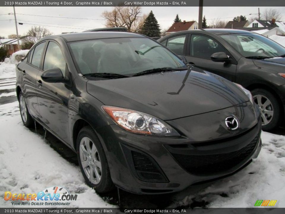2010 Mazda MAZDA3 i Touring 4 Door Graphite Mica / Black Photo #7